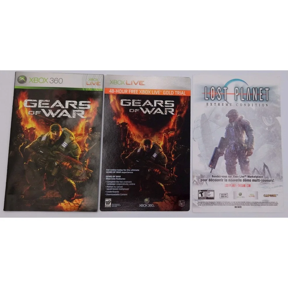 Gears of War - Xbox 360 - Microsoft - NTSC-U - CIB w/ Inserts - Tested